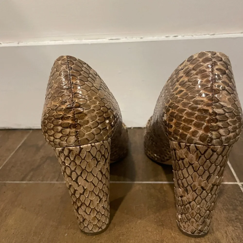 J.Crew Collection Etta Pumps in Snakeskin